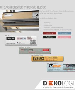 Typenschilder Velux