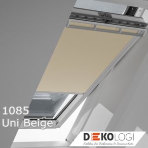 Vorteils Set Verdunkelungsrollo 1085 Uni Beige und Markise Netz schwarz