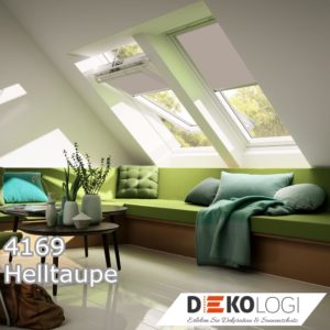 Original Velux Sichtschutzrollo RFL 4169 Helltaupe