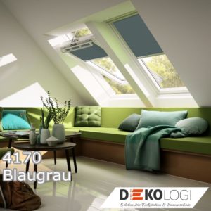 Original Velux Sichtschutzrollo RFL 4170 Blaugrau