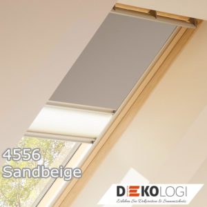 Verdunkelungsrollo Plus DFD mit Schienen Farbe 4556 Uni grau