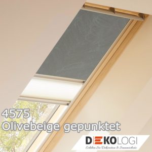 Verdunkelungsrollo Plus DFD mit Schienen Farbe 4575 Olivebeige