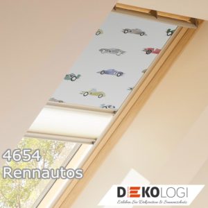 Dachfenster Kombination aus DKL und FHL 4654 Rennautos