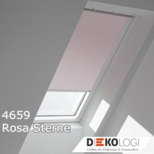 Velux Verdunkelungsrollo 4659 Rosa Sterne