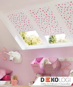 Dachfensterrollo für Mädchen in rosa