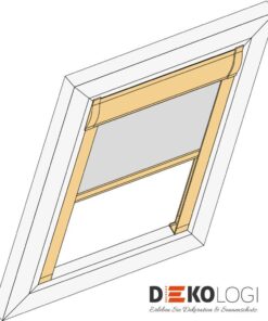 Kassetten System Rollo mit Schienen