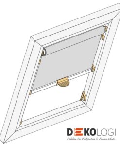 Zeichnung Haltekrallen Rollo grau