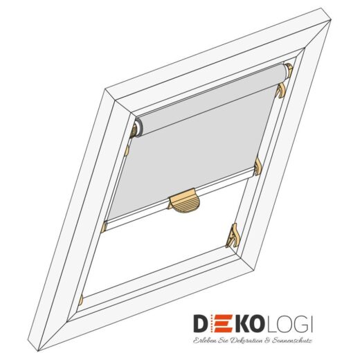 Zeichnung Haltekrallen Rollo grau