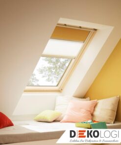 Velux Verdunkelungsrollo Plus DFD Faltrollo Kombination in gelb