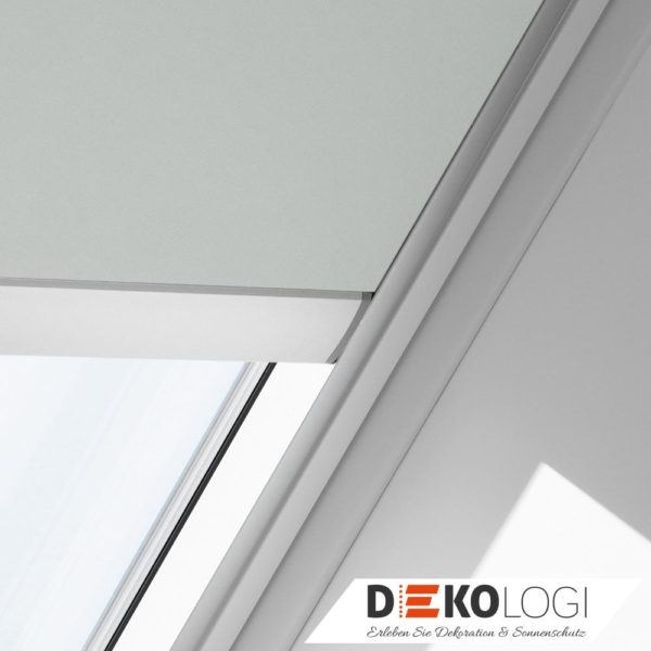 Elektro Verdunkelungsrollo für Dachfenster weiß