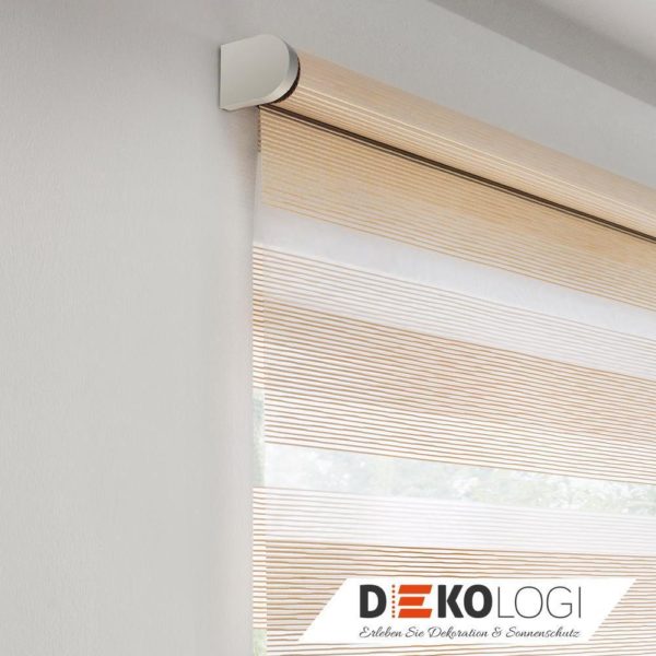 Doppelrollo eingebaut in beige