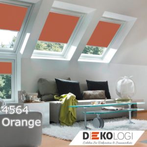 Dachfenster Solar Batterie Rollo 4564 Orange