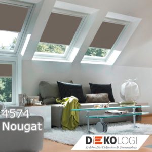 Dachfenster Solar Batterie Rollo 4574 Nougat