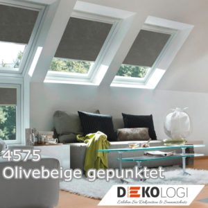 Dachfenster Solar Batterie Rollo 4575 Olivebeige