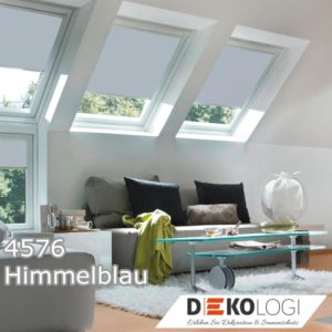 Dachfenster Solar Batterie Rollo 4576 Himmelblau
