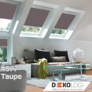 Dachfenster Solar Batterie Rollo 4577 Taupe