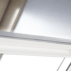 Original Fakro Insektenschutzrollo mit weißen Schienen