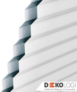 Querschnitt Velux Wabenplissee DuoLine grau