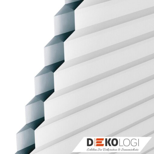 Querschnitt Velux Wabenplissee DuoLine grau