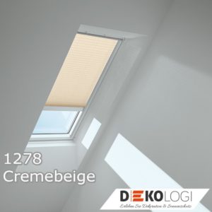 Sichtschutz Rollo Dekor 1278 Cremebeige