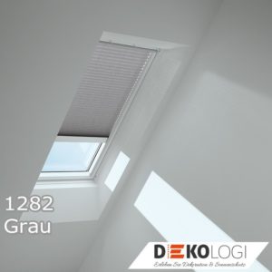 Dekor 1282 Grau für Dachfensterplissee