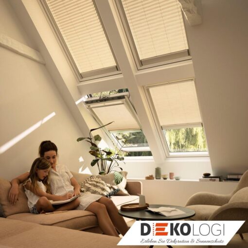Dachfensterplissee elektrisch FML elektronisch Velux Elektro Plissee