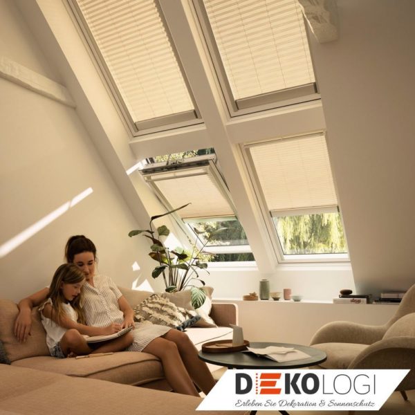 Dachfensterplissee elektrisch FML elektronisch Velux Elektro Plissee