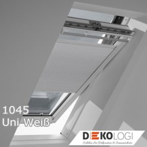 Wabenplissee 1045 Uni Weiß