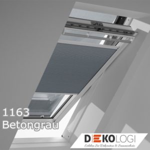 Wabenplissee 1163 Betongrau FOP