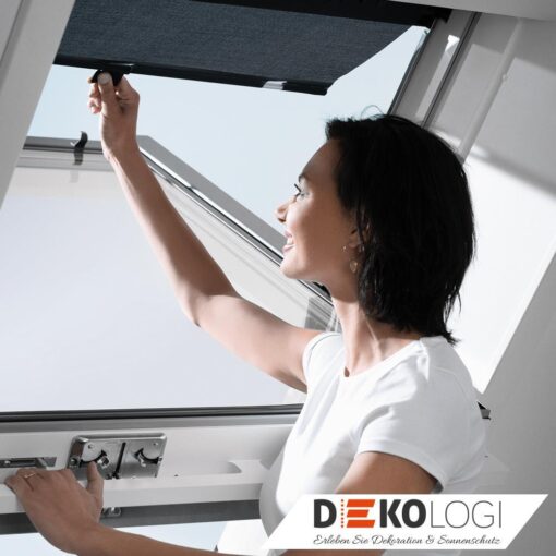 Velux Set aus Faltstore und Markise