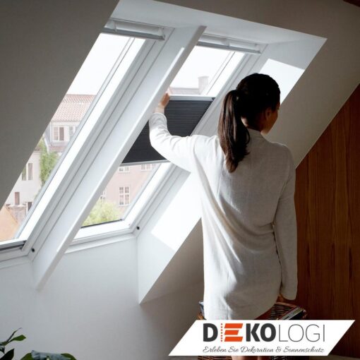 Velux Vorteils-Set Wabenplissee und Markise schwarz