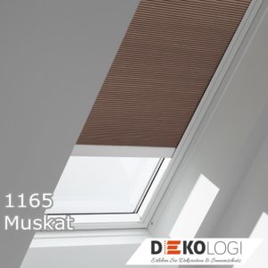 Dachfenster Wabenplissee FMC Dekor 1165 Muskat