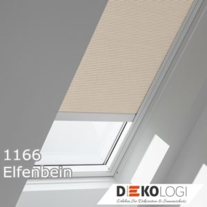 Elektrisches Wabenplissee Dekor 1166 Elfenbein