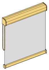 Kassettenrollo ohne Führung