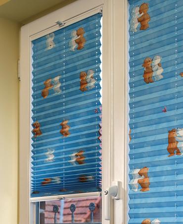 Teddybär Kinderzimmer Plissee nach Maß