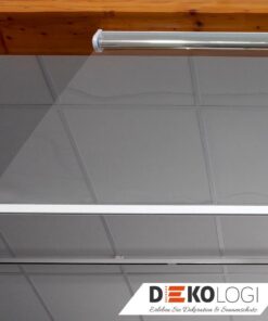 Folien Infektionsschutzrollo am Holzrahmen