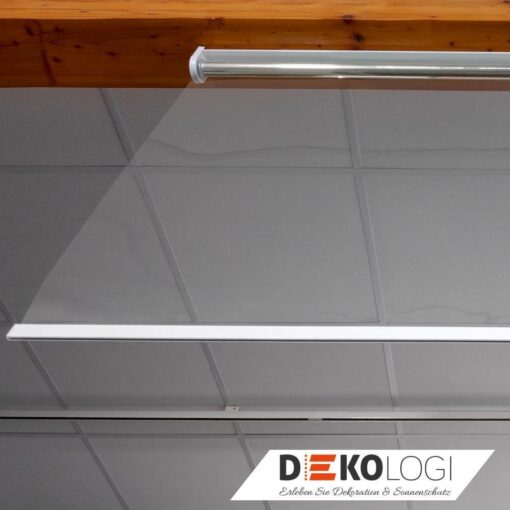 Folien Infektionsschutzrollo am Holzrahmen