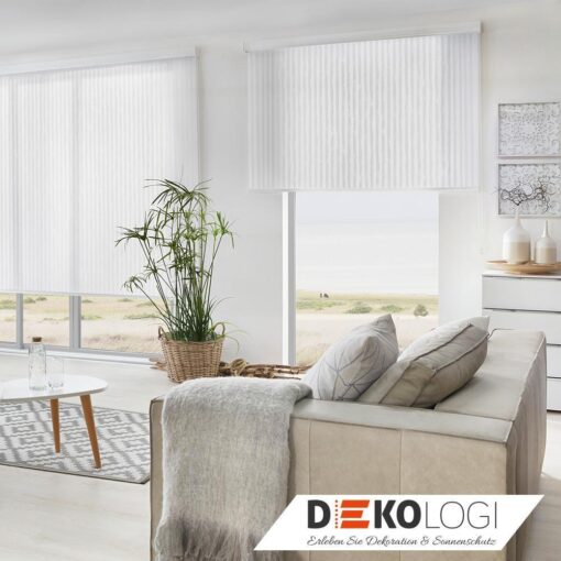 XL Kassettenrollo in weiß