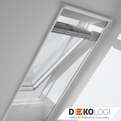 Weißes Mückenrollo ZIL weißer Rahmen