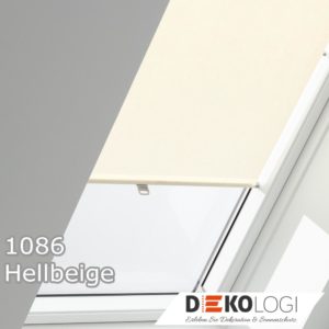 Original Velux Haltekrallen Sichtschutzrollo 1086 Hellbeige