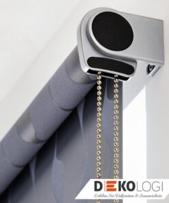 Design Kettenzugrollo nach Maß in grau