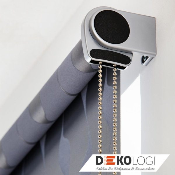 Design Kettenzugrollo nach Maß in grau