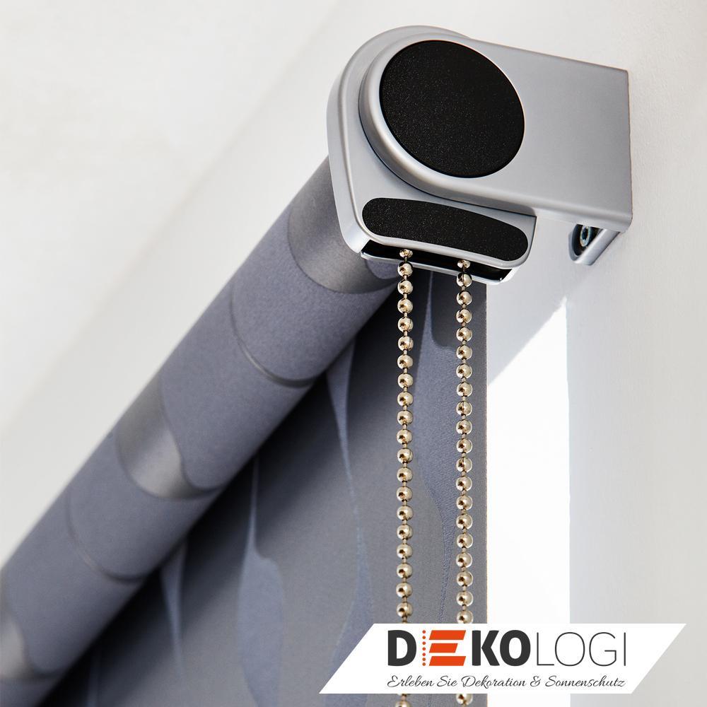 Design Kettenzugrollo nach Maß in grau