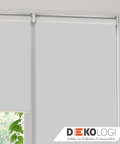 Zwei Rollo-Anlage weiß grau