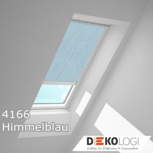 Original solarbetriebenes Velux Rollo RSL 4166 Himmelblau