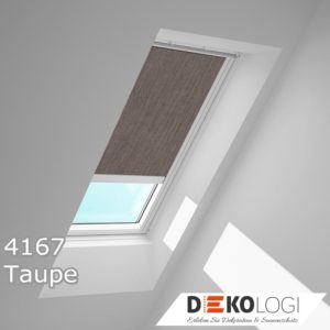Original solarbetriebenes Velux Rollo RSL 4167 Taupe