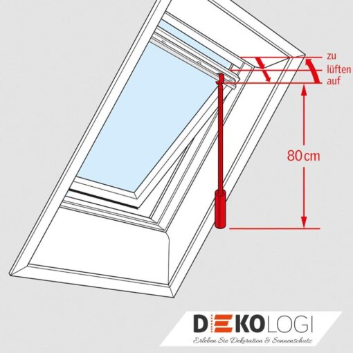 Velux Bedienstange ZCZ 080 für Klapp Schwingfenster