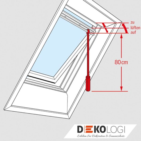 Velux Bedienstange ZCZ 080 für Klapp Schwingfenster