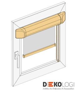 Glasleistenrollo nach Maß zum kleben
