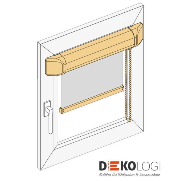 Glasleistenrollo nach Maß zum kleben